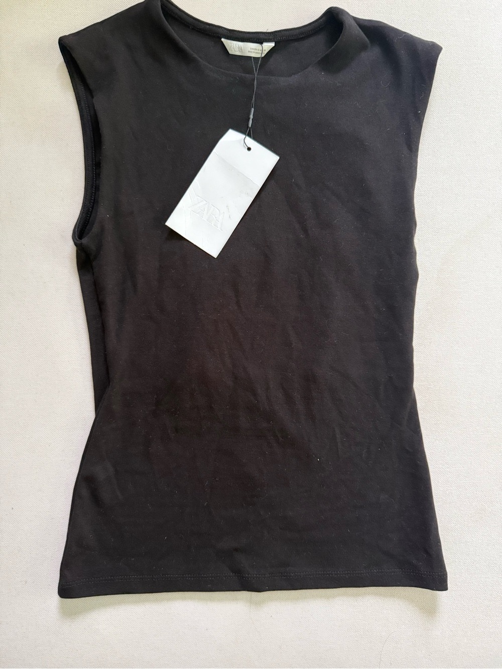 NWT Zara Sleeveless Black Tank Top